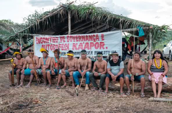 Ka’apor meeting in the Amazon rainforest