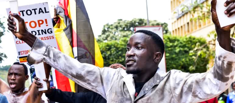 Students protesting the EACOP pipeline risk their freedom Protest against EACOP pipeline in Kampala