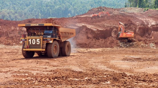 Nickel mining in Sulawesi